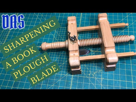 How to Sharpen a Book Plough Blade // Adventures in Bookbinding