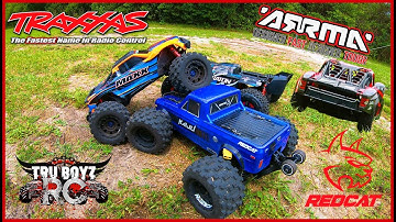 Traxxa Maxx Redcat Kaiju Traxxas Slash 4x4 & Arrma Kraton Epic Bashing