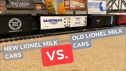 REVIEW - New Lionel milk cars vs. old Lionel milk cars