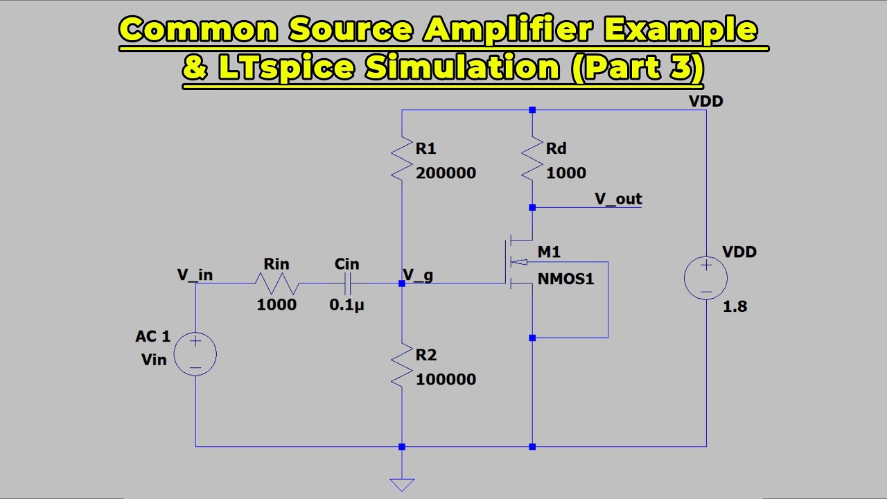 Common Source Amplifier Design & LTspice Simulation (Part 3) - Clearly Explained