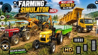 🚜 Amazing Tractor Trolley Driving 😍 | Village Farming Game 🎮 | Tractor Gameplay Hindi screenshot 2