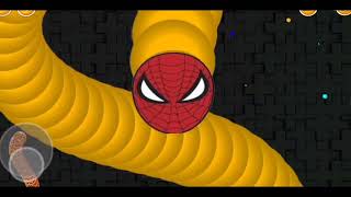 The Biggest Worm Superhero Marvel Spiderman | WormsZone.io Superhero #010 screenshot 5