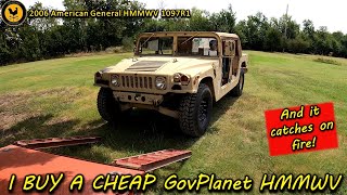 I bought a cheap HMMWV at GovPlanet auction and it's already broken!