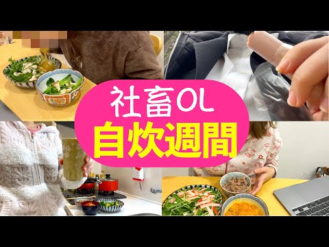 【平日自炊vlog】社畜OLが１週間料理し続けたら珍事件起きた「蒔いた種のとおり、花が咲く」