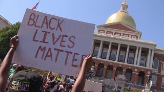 Hundreds march through Boston, rally at State House for racial justice