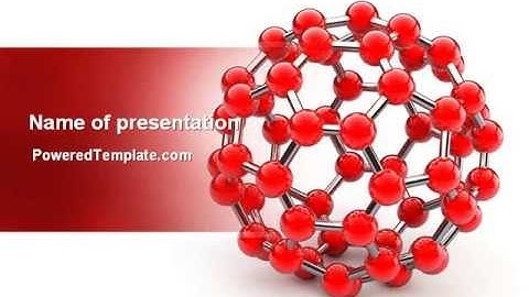 Molecular Structure Of Fullerene PowerPoint Template by PoweredTemplate.com
