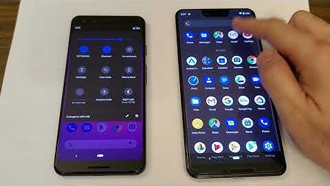 Android 10 VS Android 9 on Pixel 3 phones(Dark theme, Menus...etc.)