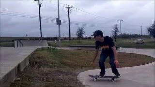 big ollie and fs 180 up gap, bs flip gap