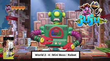 Juju: 100% Walkthrough / Achievement Guide - World 2 - 4 : Mini Boss : Robot