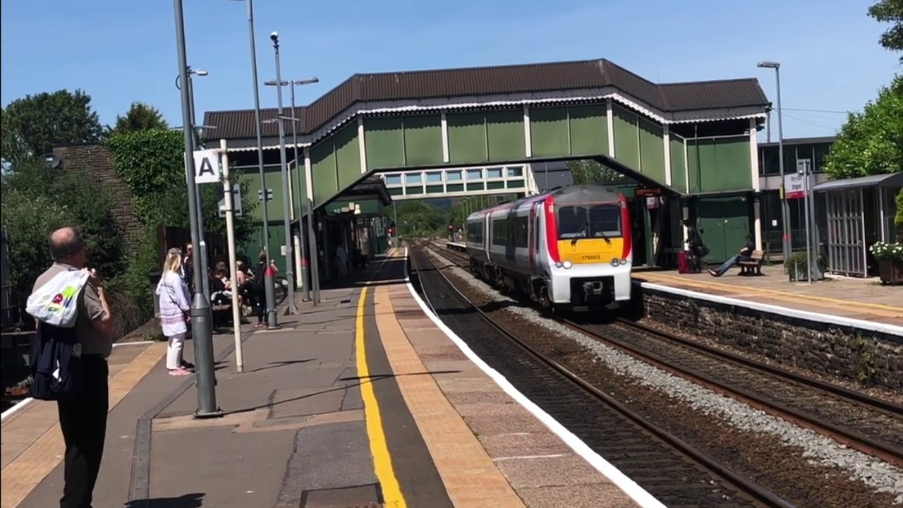 Great Western Railway And Transport For Wales Trains At Bridgend On great-western-railway-and-transport-for-wales-trains-at-bridgend-on