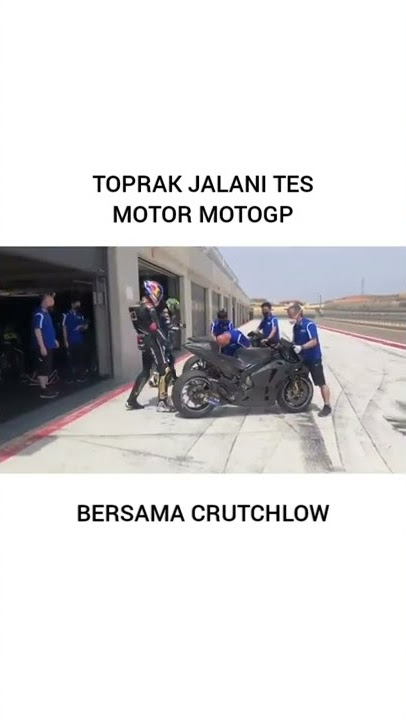 TOPRAK JALANI TES MOTOR MOTOGP | YAMAHA YZR-M1 #Shorts