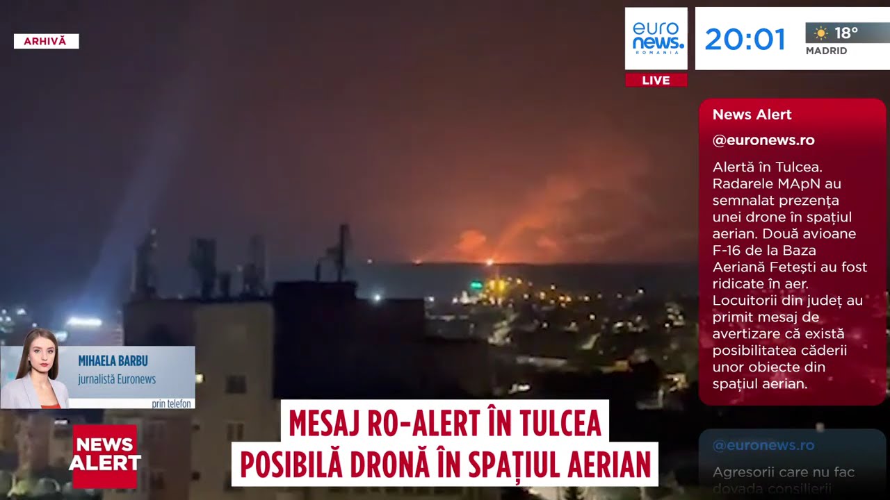 Mesaj RO-Alert în Tulcea. Radarele MApN au semnalat prezența unei drone. Oamenii au sunat la 112