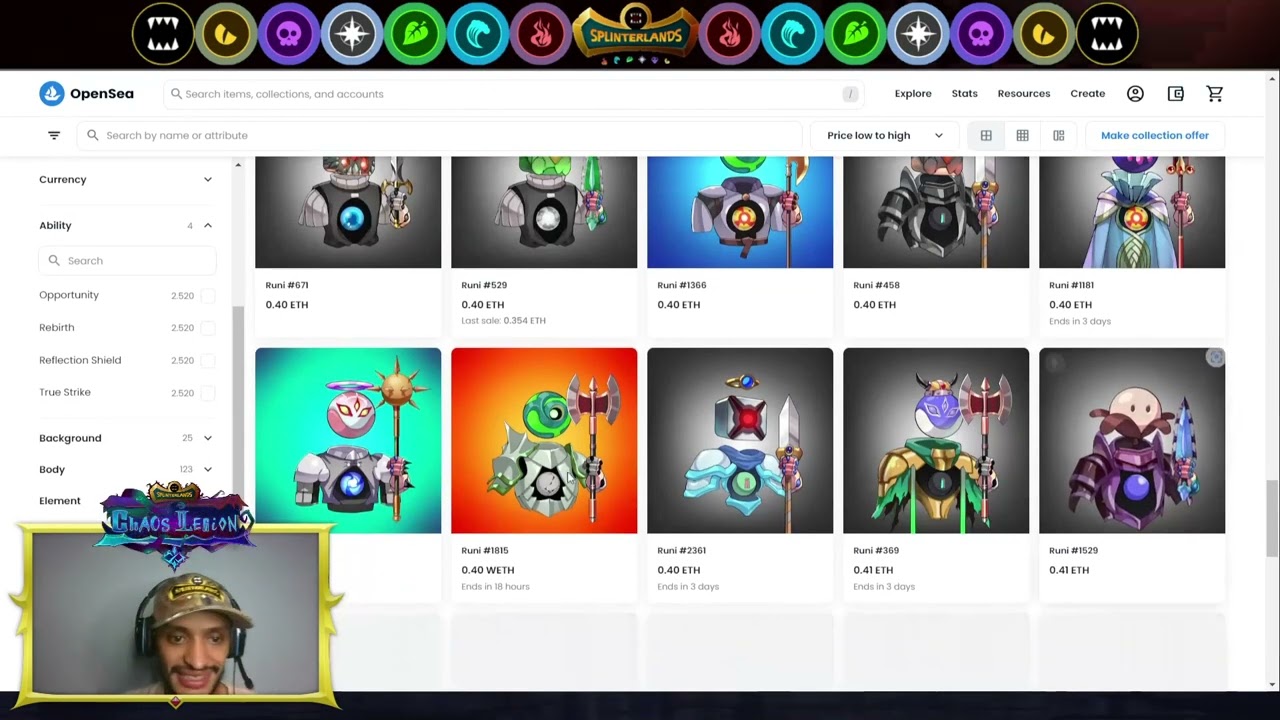 Extraordinario y Único, Splinterlands RUNI