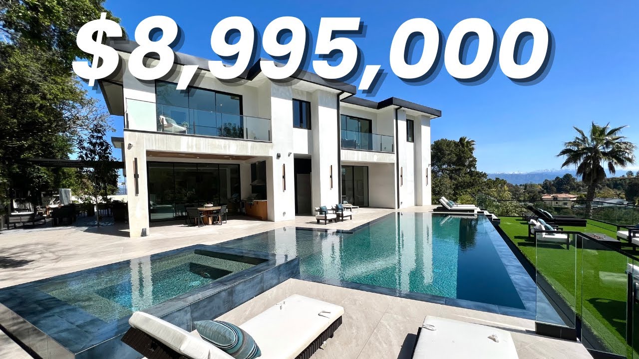 Touring A 8,995,000 Modern Mega Mansion With Jaw Dropping Custom