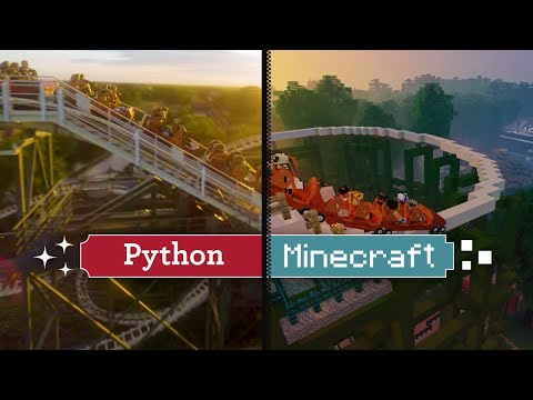 Efteling in Minecraft - Python dronevlucht 🎢  - Efteling Junior