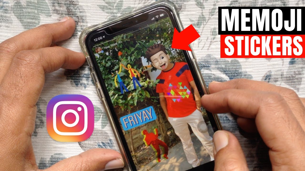 How To Add Memoji Stickers To Instagram Stories Youtube