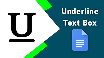 How to underline a text box in google docs