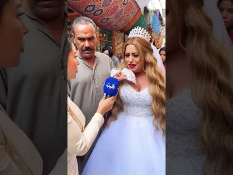 عروسة جميلة يو زفافها تخلى عنها العريس ولم يأتي وتركها تبكي