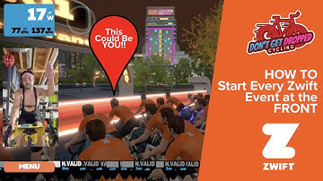 How to Start Every Tour de Zwift Event at the FRONT! // & Did I Get DROPPED Today?