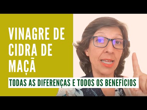 Vídeo: Diferença Entre Vinagre E Vinagre De Cidra De Maçã