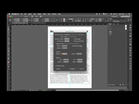 Adobe INDESIGN . का उपयोग करके 2 कॉलम टेक्स्ट कैसे बनाएं?