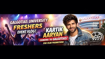 Kartik Aryan at Galgotias University Freshers 2025  The Unframed Akhi Vlog! @kartikaaryan7898  