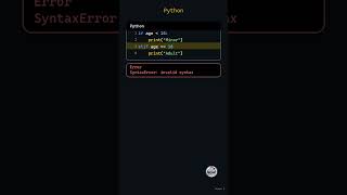 elif chains: Mistake 4 | Python Short