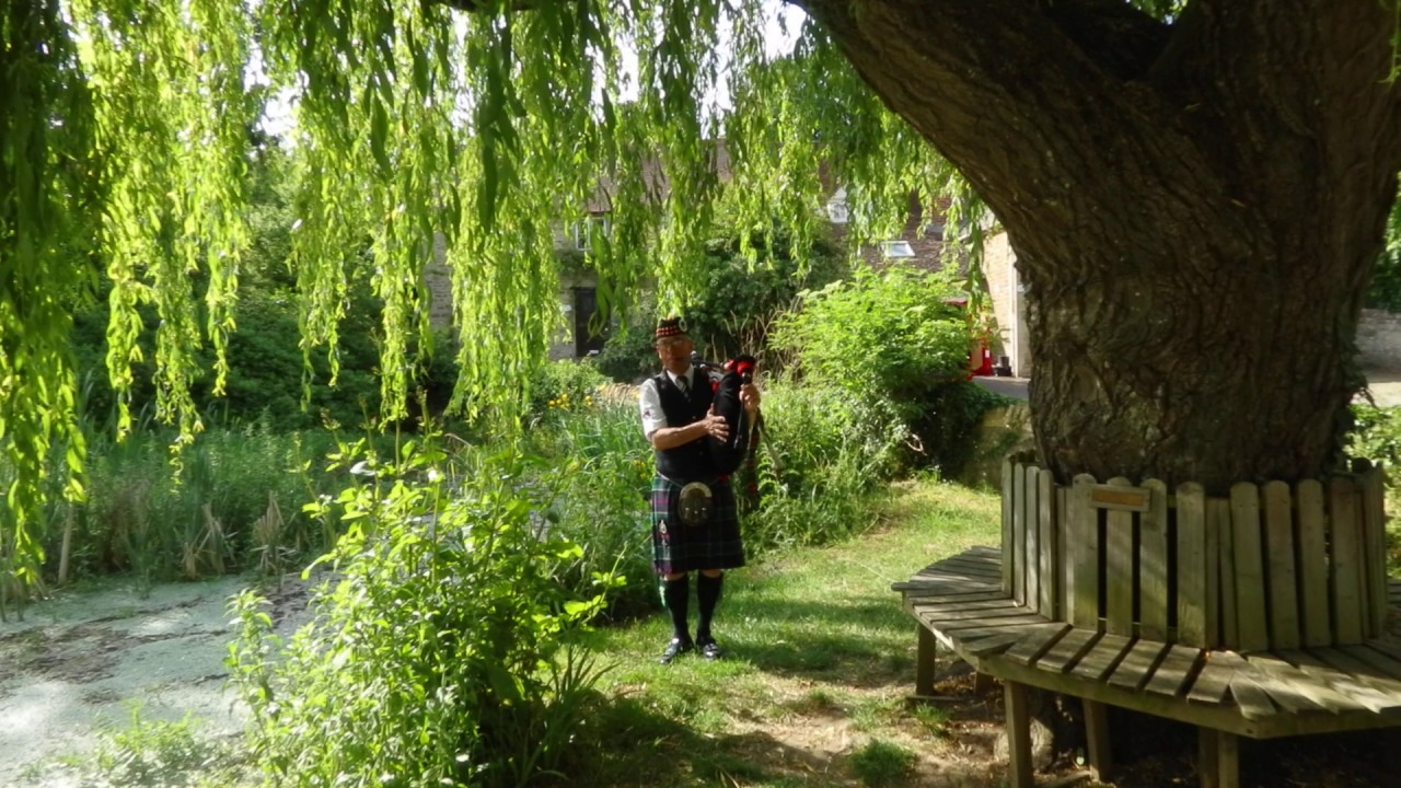 Highland Cathedral - John Claxton playing his bagpipes for the 