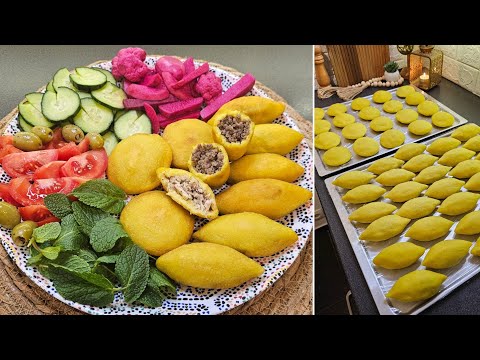 اتركو كل الطرق بدون مكينه أضبط كبة تمن عراقية كبة حلب مقرمشة بحشوات منوعه كبة طحين التمن