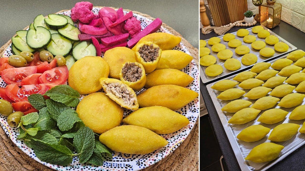 اتركو كل الطرق بدون مكينه أضبط كبة تمن عراقية (كبة حلب) مقرمشة بحشوات منوعه | كبة طحين التمن