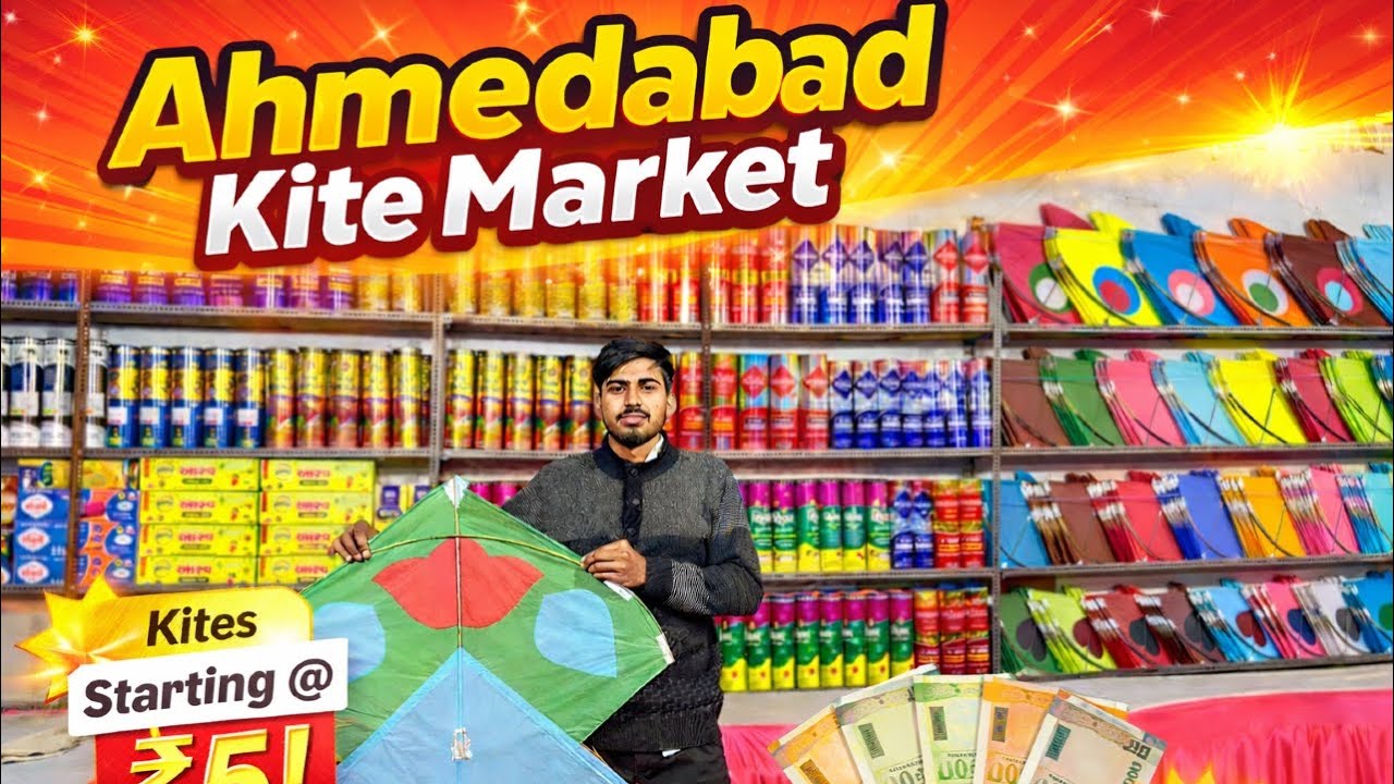 Ahmedabad Kite Market Full Tour 🪁 | Cheap & Best Prices