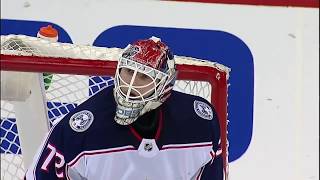 Nick Foligno Bats Out The Puck To Prevent A Goal 2018 Ecqf Game 1