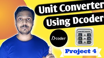 Learn To Make Unit Converter Using C Programming (On Mobile) | Dcoder App (Project 4)