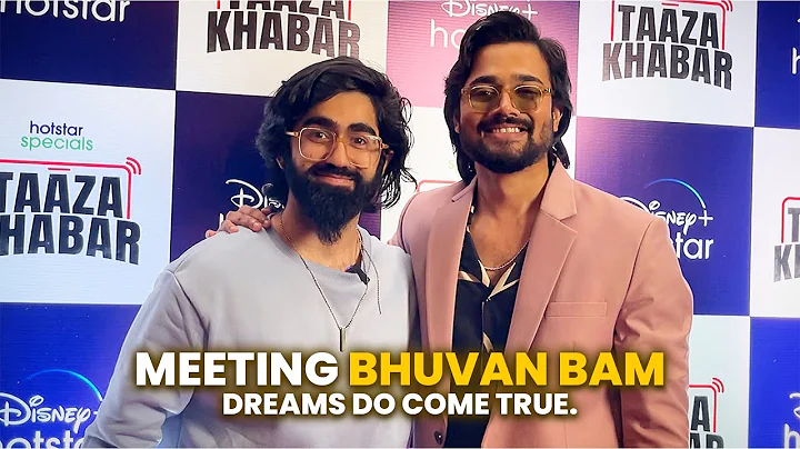 Meeting BHUVAN BAM at the TAAZA KHABAR Premiere ft. @BBKiVines  || Paritosh Anand