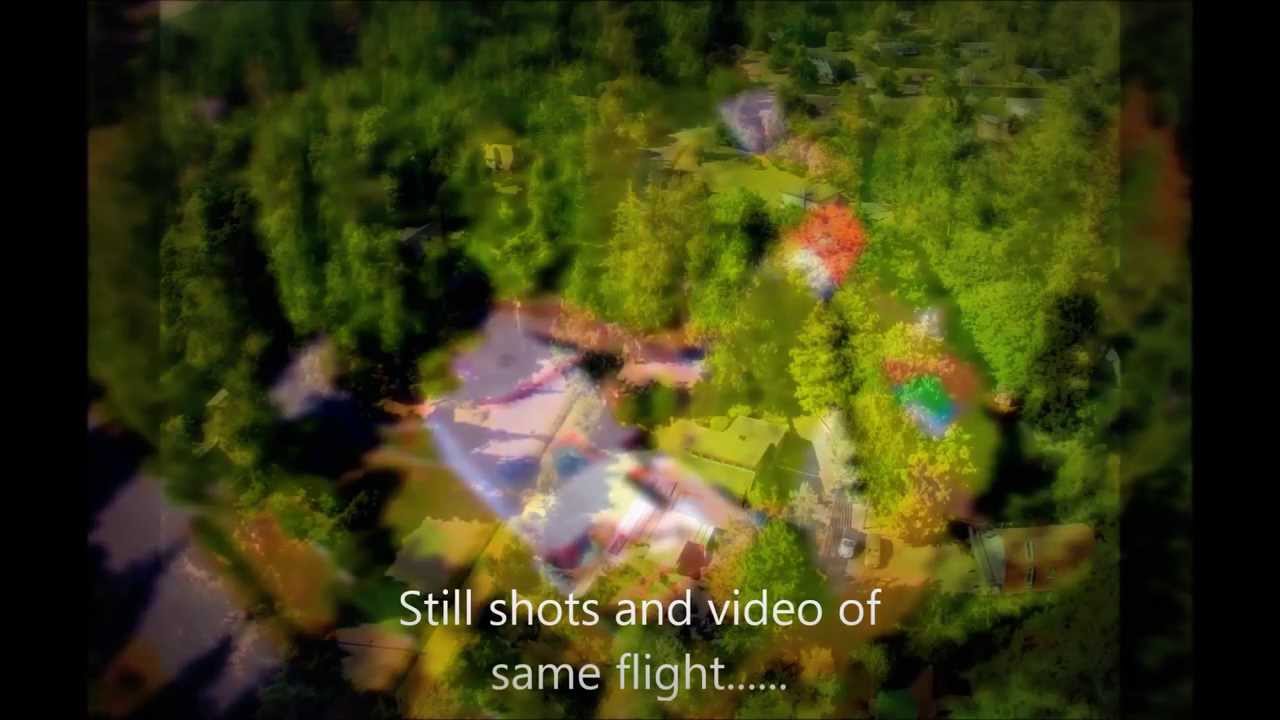 Visual scope and aerial photography of house and property Victoria BC