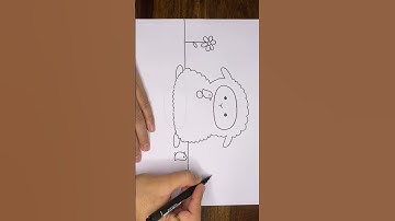 Simple memory drawing | animal drawing | Free tutorials @likeokplease #shorts