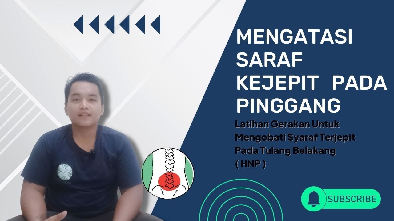 🔴Cara Mengatasi Saraf Kejepit Pinggang / HNP | Mengobati Syaraf