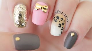 ♡ Matte Ombré Leopard Nails (Toothpick & Sponge) ♡