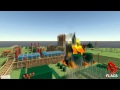 A simulation of a pool fire incident on a refinery with flacsfire