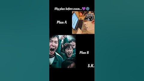 ||My plan before exam...💜🤭||#exam#funny#shorts#viral#new#song#squidgame2#minglesong#squidgame#study💜