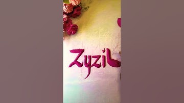 ✨Zyzil💖 Beautiful Name Writing in Sand –  | ASMR #Short #art #asmrvideos #calligraphy #asmrtriggers