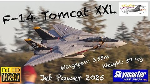 XXL F-14 Tomcat Skymaster RC Jet - Twin Turbine Power & Incredible Flight Show !