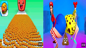 Food Run Vs Juice Run Walkthrough All New Max Update Mobile Gameplay Video OG8679