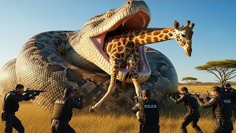 GIANT PYTHON vs GIRAFFE — Real Life Savannah Battle (Full Cinematic Story)