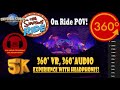 The Simpsons Ride, Immersive VR On Ride POV! - Universal Studios Hollywood [5K 360° | 360° Audio]