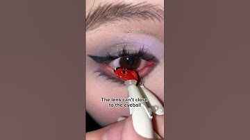 Thumbnail of One of the reasons why u can’t wear colored contacts#howto #cosplay #foryou  #tutorial