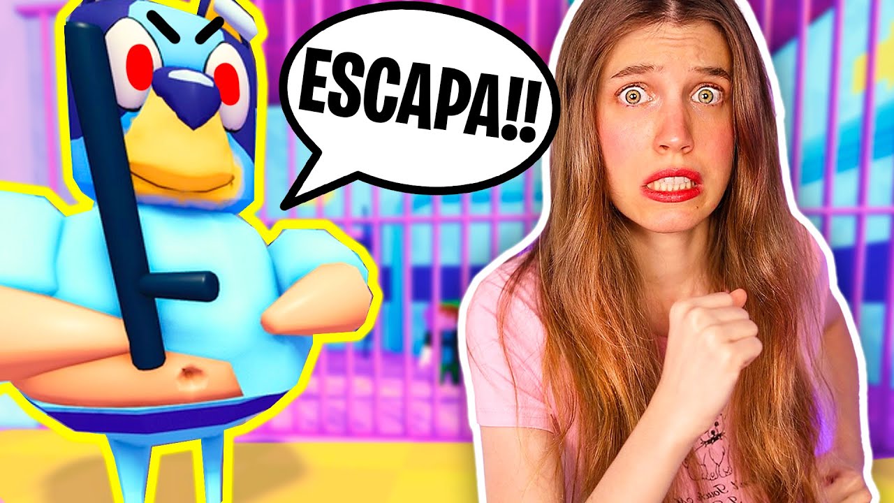 ESCAPA de la PRISIÓN de BLUEY en ROBLOX!! 😱🔵
