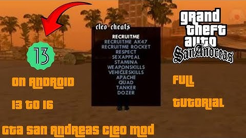 Grand theft auto San Andreas Cleo Mod tutorial