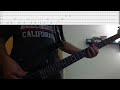 Dark Red Bass Cover with Tabs - Steve Lacy