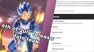 Dragonball XENOVERSE 2 Ultra pack 1 (DLC 9) Leaked release date